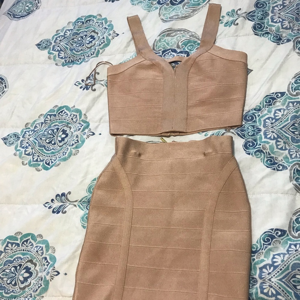 Mini bandage skirt set